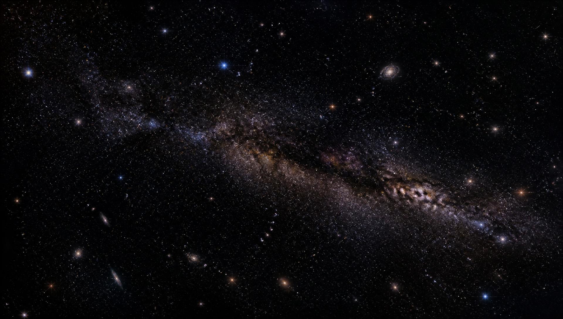 Starry deep space background